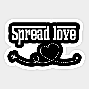 spread love t-shirt Sticker